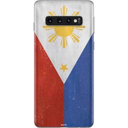 Philippines Flag Distressed Galaxy S10 Skin